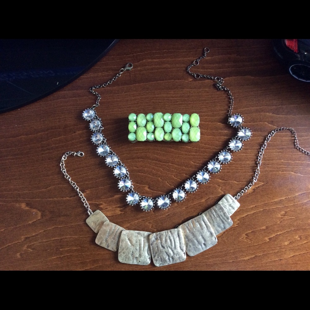 Used two neckalaces & one bracelet
